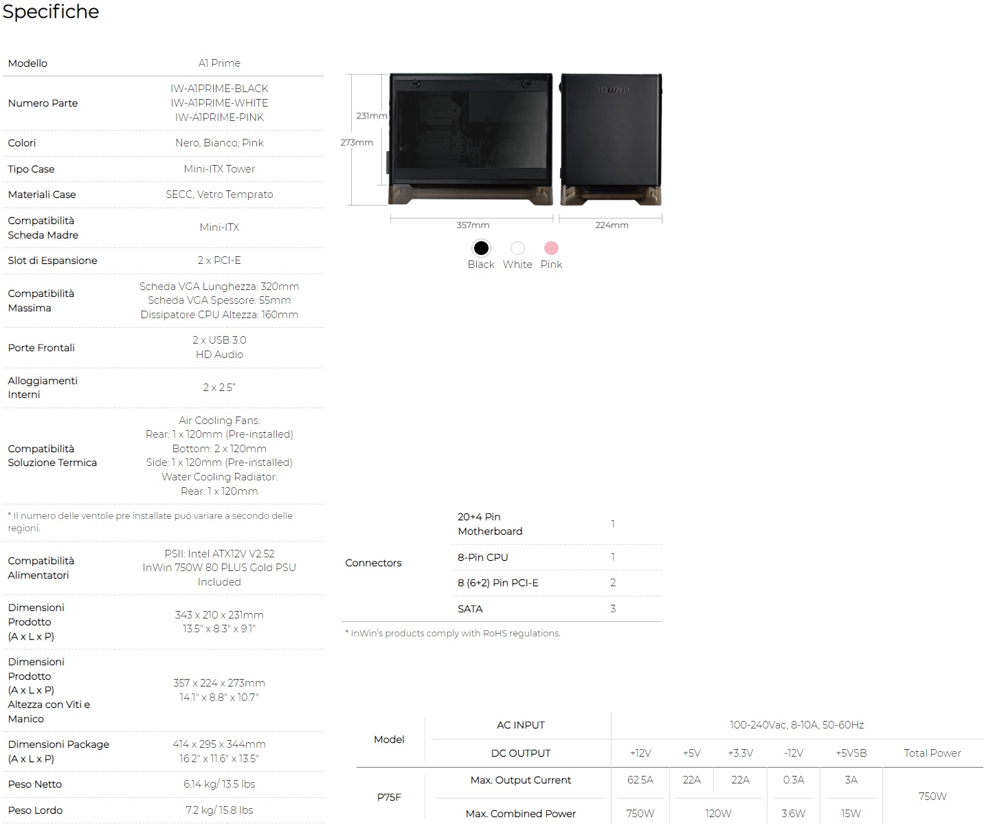 specifiche e9cc7